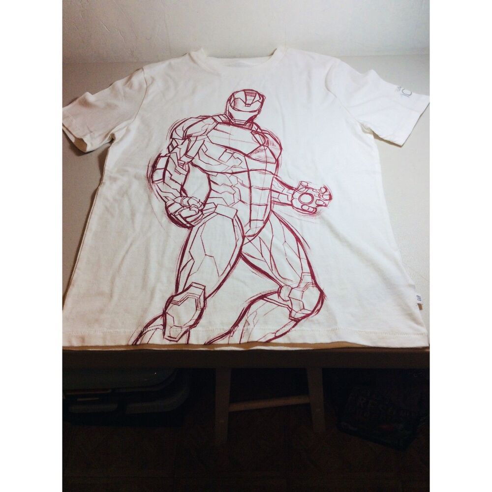 Gap Kids Marvel Iron Man Cotton Tshirt Size XL